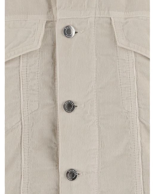 Haikure White Ribbed-Knit Jacket