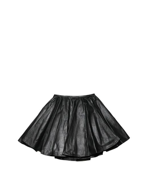 Haikure Black Pleated Mini Skirt