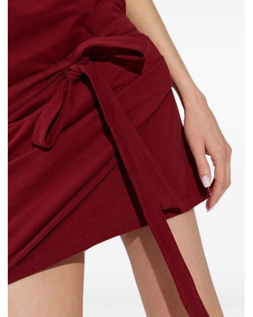 Isabel Marant Red Marielle Wrap-Style Mini Dress