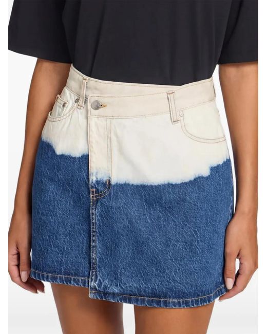Viktoria & Woods Blue Silverado Ombre-Wash Mini Skirt