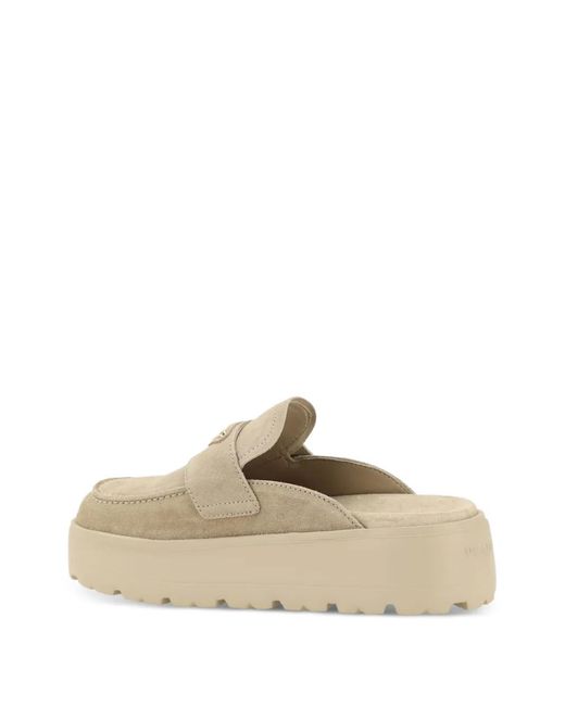 Prada White Mules Mit Triangel-Logo