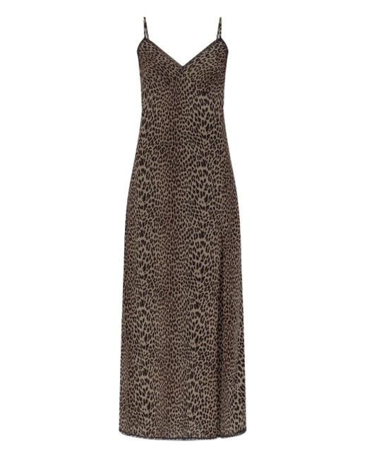 Abito Con Stampa Leopardata di Zadig & Voltaire in Brown