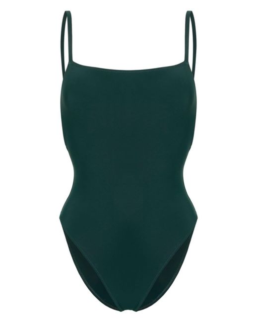 Lido Green Tre Stretch-design Swimsuit
