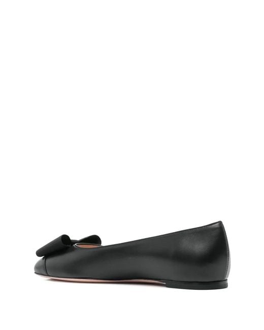 Bally Black B-Bow Ballet Flats