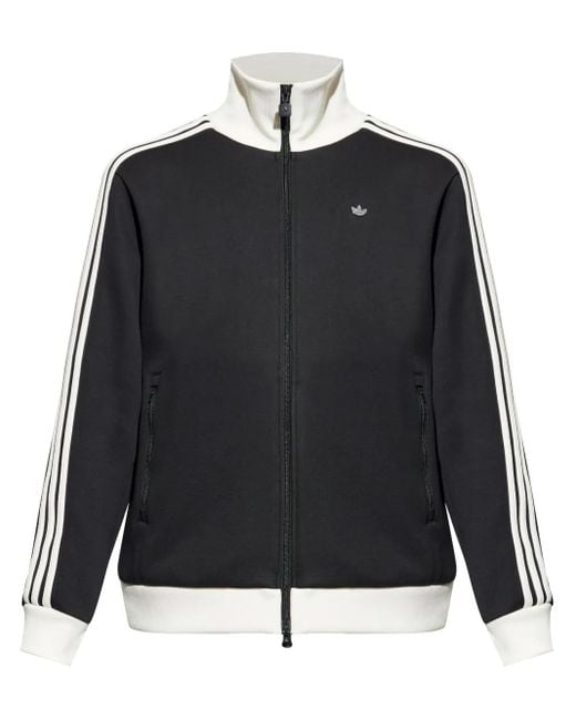 Felpa Con Dettaglio A 3 Righe di Adidas in Black da Uomo