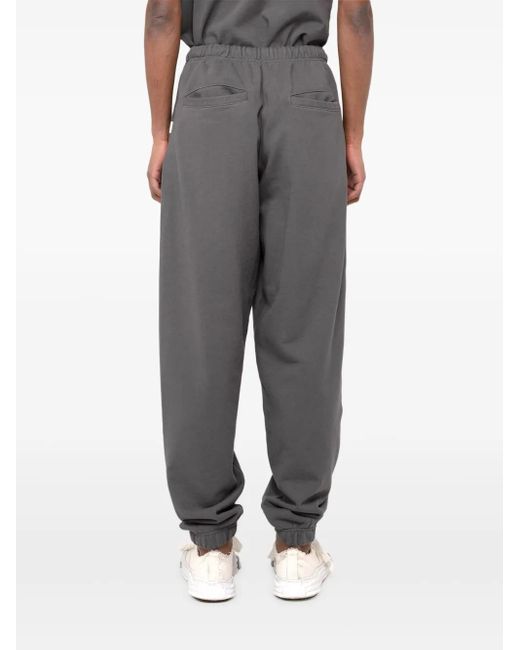 in・stru(men-tal) Gray Logo-Patch Trousers for men