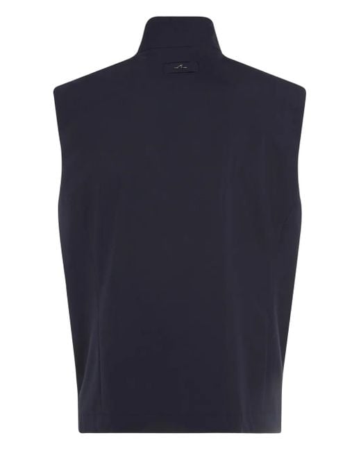 Paul & Shark Gilet Met Hoge Kraag in het Blue voor heren