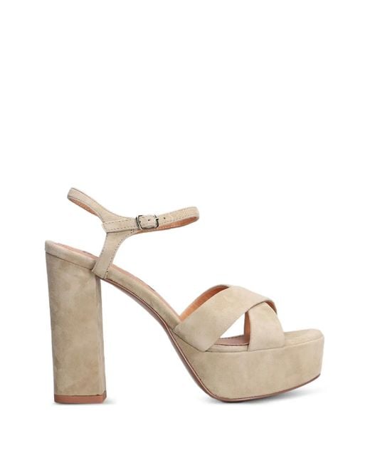 Bibi Lou White Primrose Platform Sandals