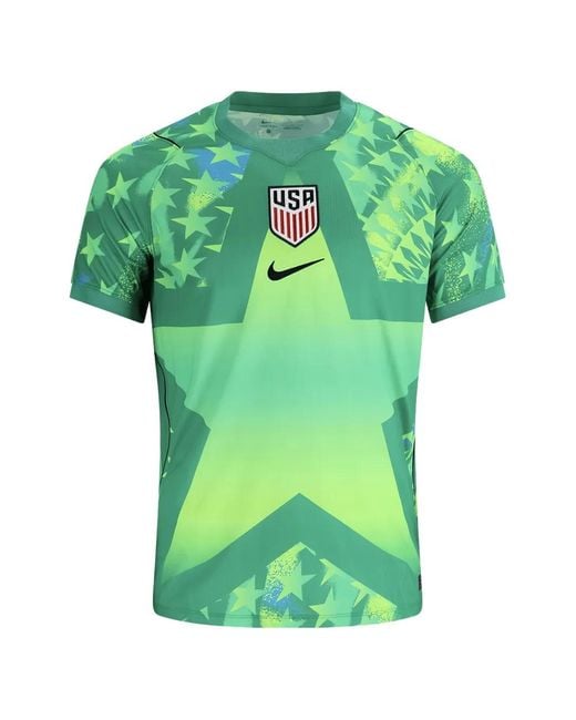 Nike Green Usmnt 2026 Stadium Goalkeeper T-Shirt for men