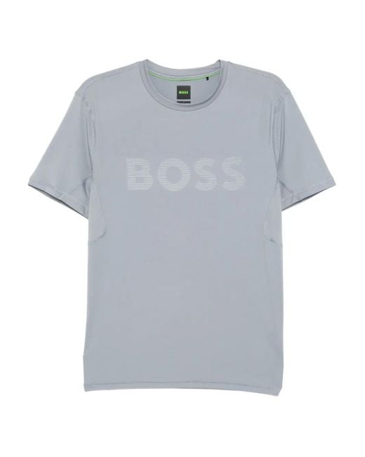Boss T-Shirt mit Logo-Print in Gray für Herren