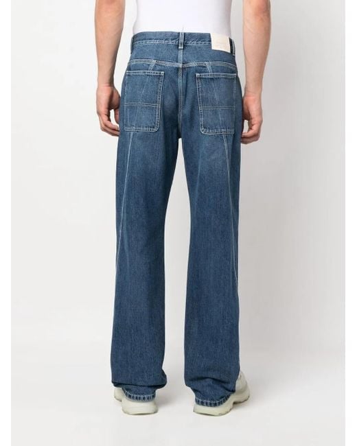 McQueen Blue Loose Cotton Jeans for men