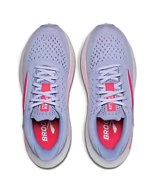 Brooks Purple Glycerin Max Lace-Up Fastening Sneakers
