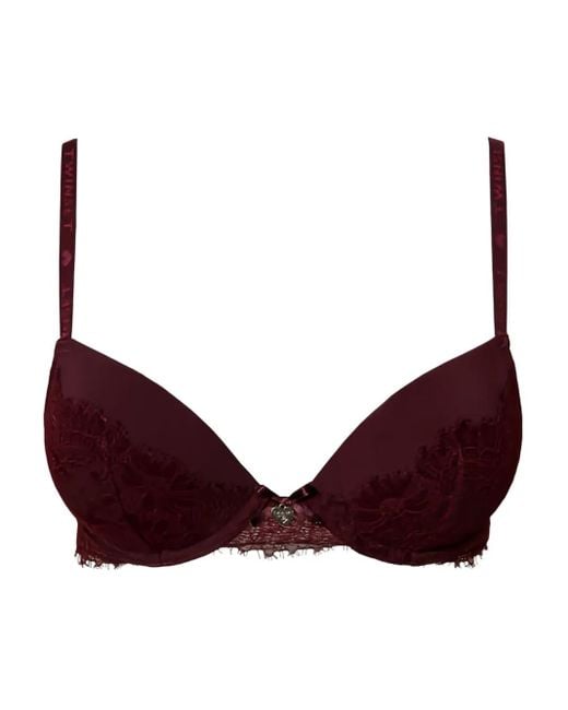 Twinset Push-Up Bh Met Kant in het Purple