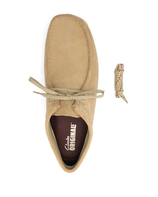 Clarks White GORE-TEX® Waterproof Suede Wallabee Boots for men