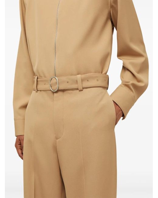 メンズ Jil Sander ベルテッド ストレートパンツ Natural
