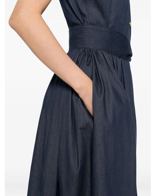 Carolina Herrera Blue Sleeveless Dress