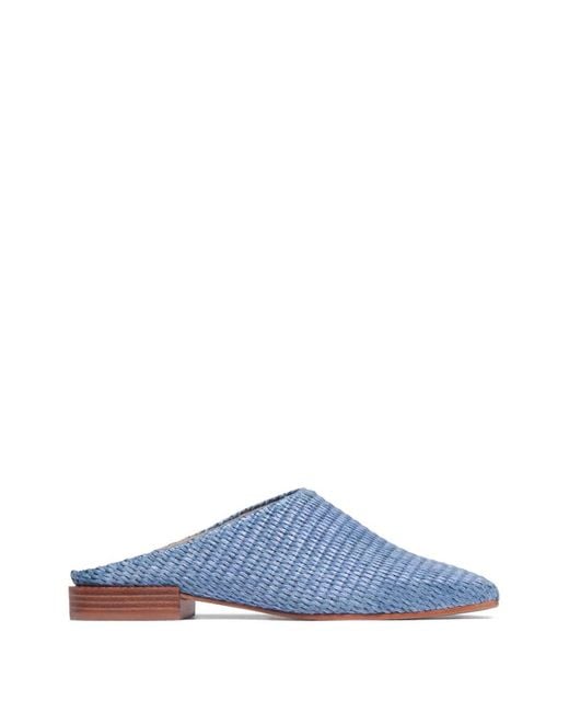 Bernardo Blue Porto Woven Mules