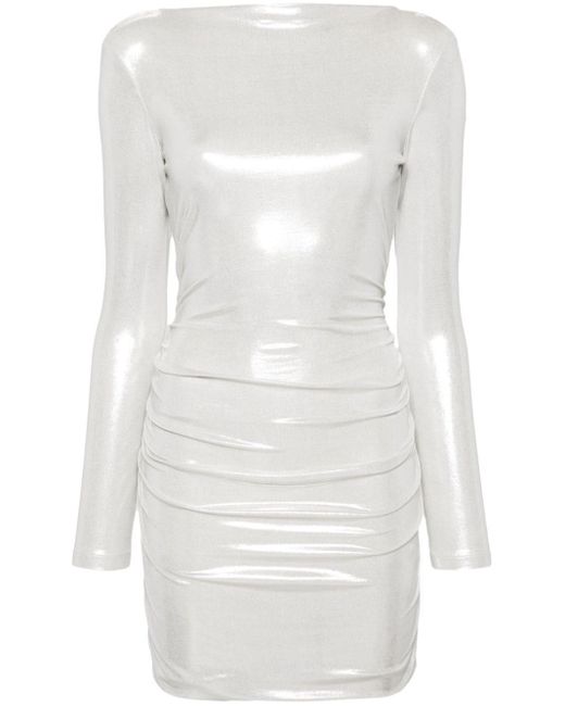 Pinko Mini-jurk Met Ruche in het White