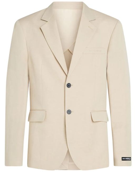 Karl Lagerfeld Natural Notch Lapels Blazer for men