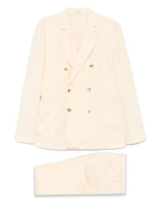 Traje de lino Boglioli de hombre de color Natural