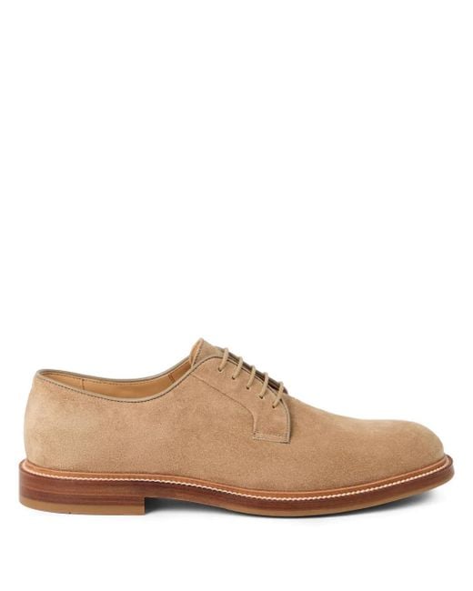 Brunello Cucinelli Brown Flat Shoes for men