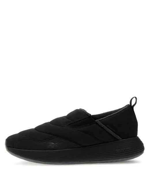 Reebok Black Dmx Comfort Quilted Slip-On Sneakers for men