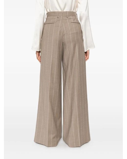 Pantalones de vestir a rayas Luigi Bianchi de color Brown