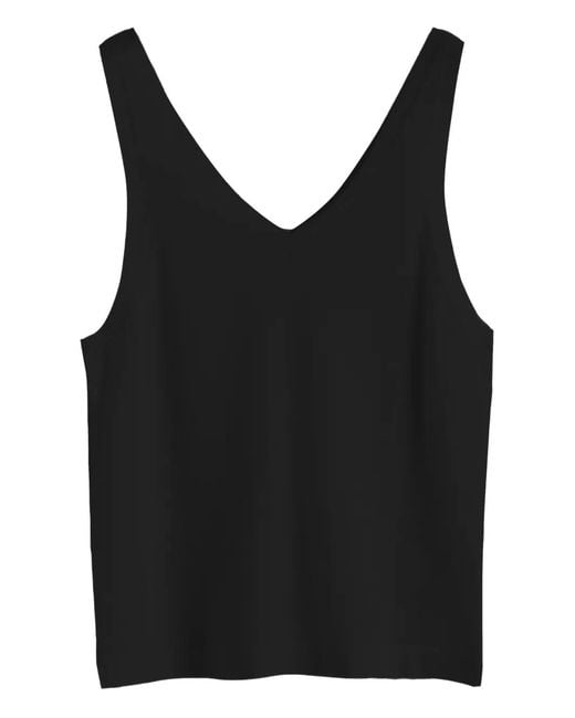 Chinti & Parker Black V-Neck Top