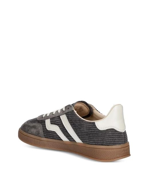 Gant Gray Corduroy Suede Sneakers