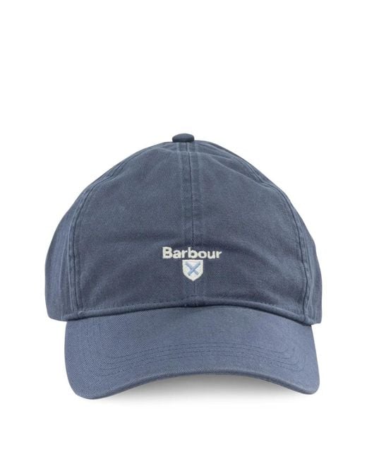 Barbour Blue Logo-Embroidered Baseball Cap for men