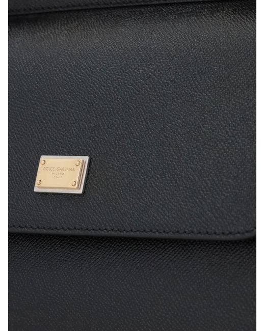 Dolce & Gabbana Sicily Grote Handtas in het Black