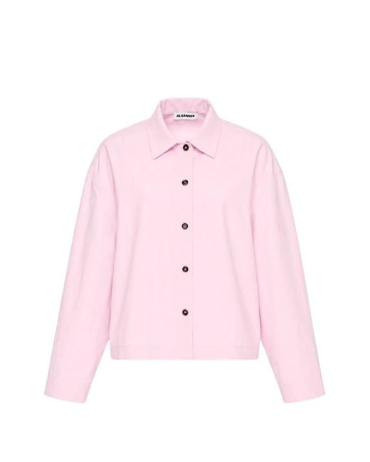Jil Sander Pink Button-Up Shirt