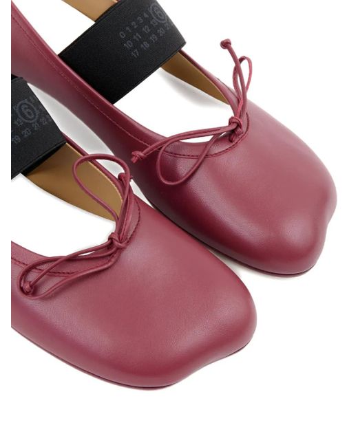 MM6 by Maison Martin Margiela Purple Anatomic Ballerinas