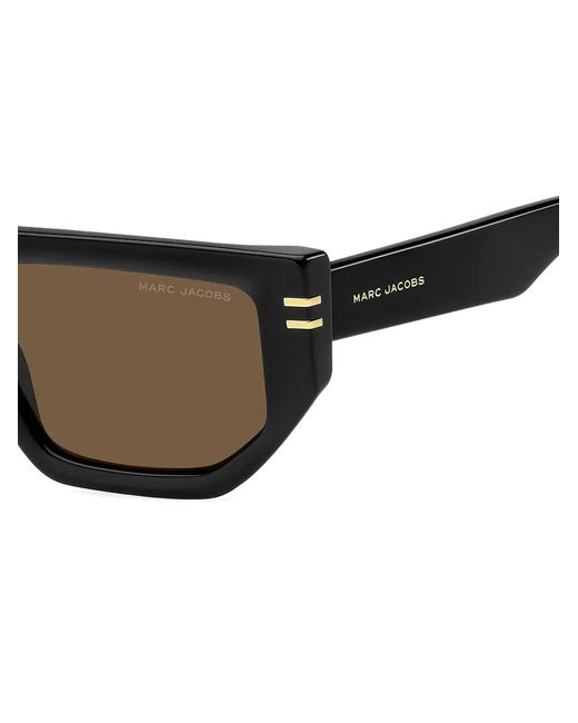 Marc Jacobs Gray Geometric-Frame Sunglasses for men