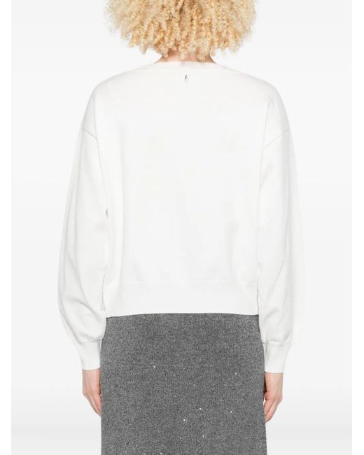 Jersey con apliques Liu Jo de color White