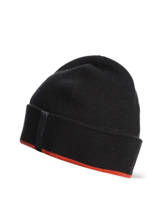 Parajumpers Black Ribbed-Cuff Beanie