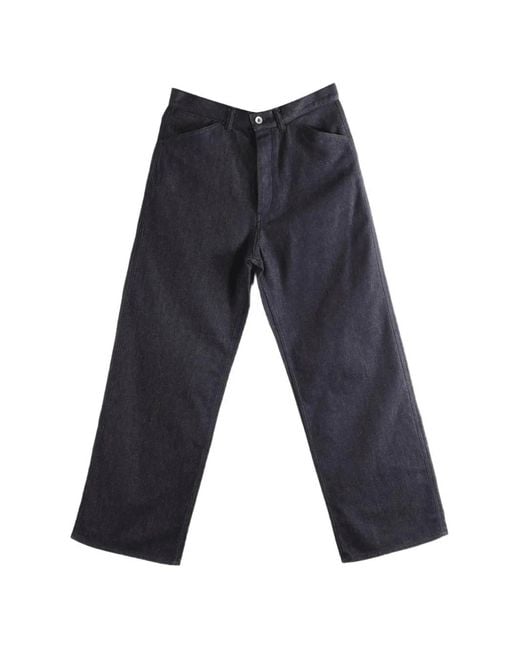Omar Afridi Blue Straight-Leg Jeans for men