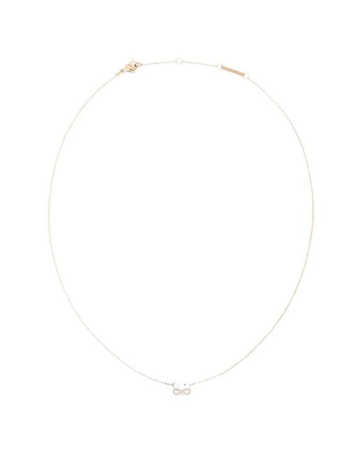 Daniel Wellington White Mirelle Infinity-Pendant Necklace