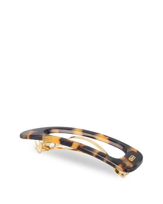 Alexandre De Paris Metallic Tortoiseshell-Effect Hair Clip