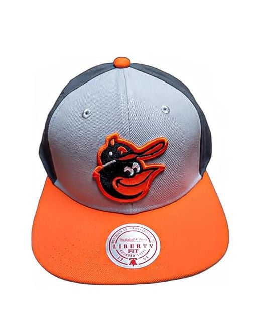 Mitchell & Ness Orange Baltimore Orioles Appliqué Cap for men