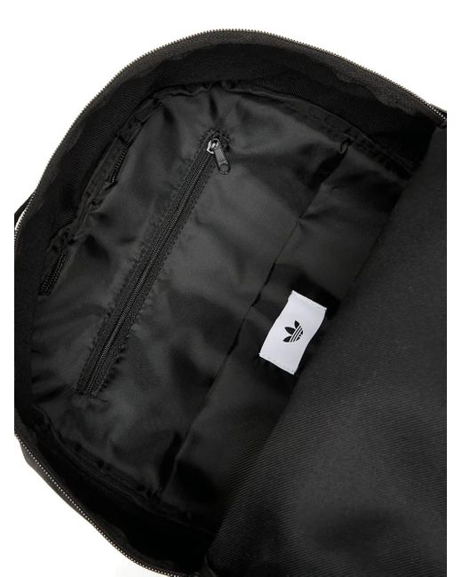Adidas Black Adicolor Logo-Print Backpack