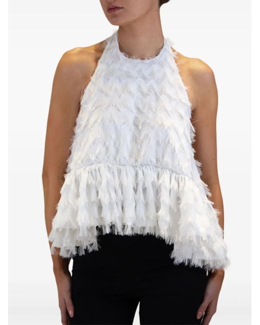Azeeza White Winston Blouse