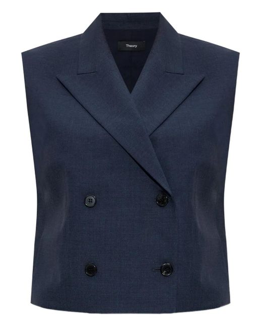 Theory Blue Peak Db Vest.City Tw