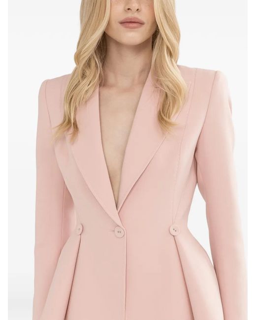 Nissa Pink Single-Breasted Blazer