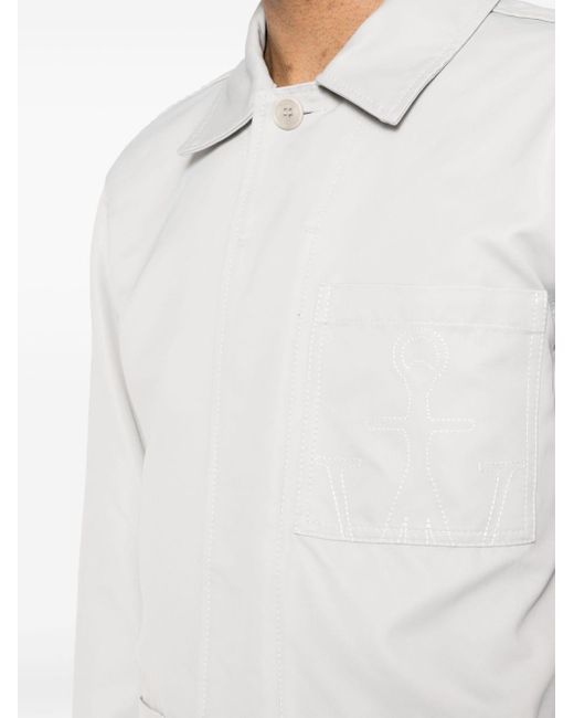 J.W. Anderson White Patch-pocket Jacket for men