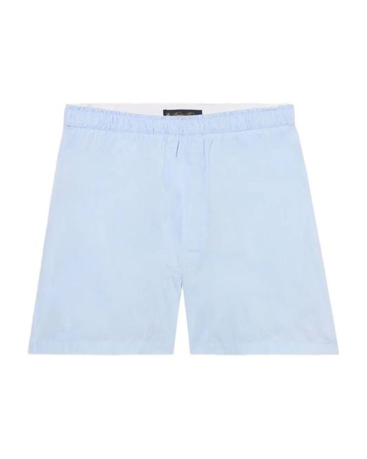 Brooks Brothers Blue Cotton Boxer Shorts for men