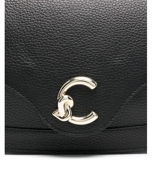 Coccinelle C-me レザーショルダーバッグ S Black