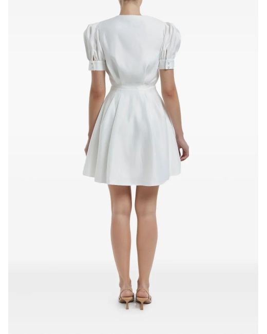 POST MERIDIEM White Button-Down Mini Dress