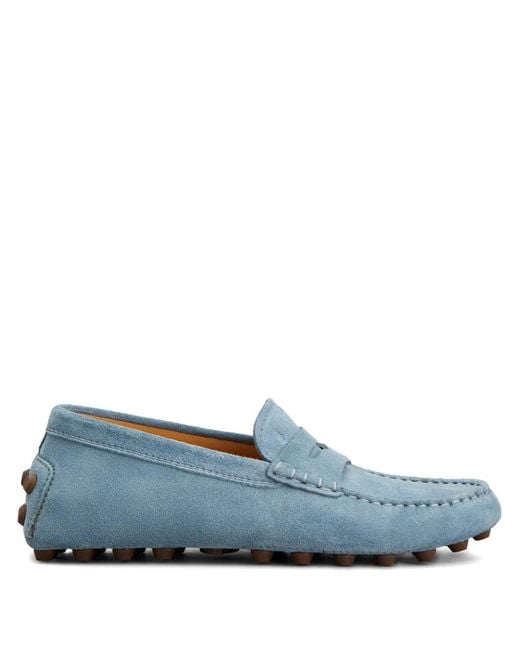 Tod's Blue Gommino Bubble Loafers