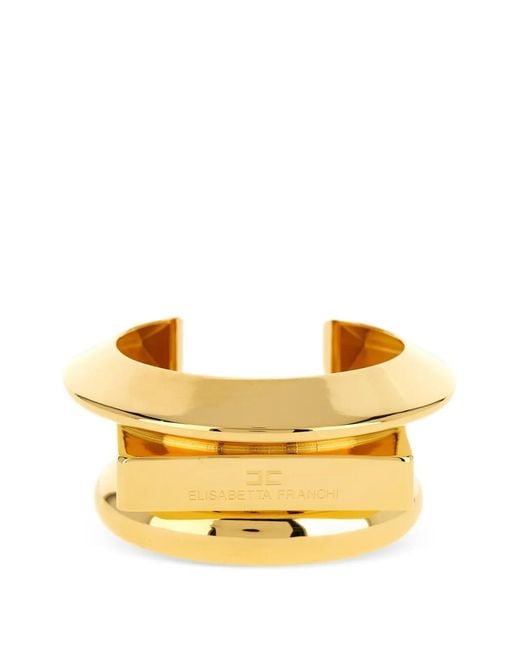 Elisabetta Franchi Women's Metallic Logo-Detail Cuff Bracelet